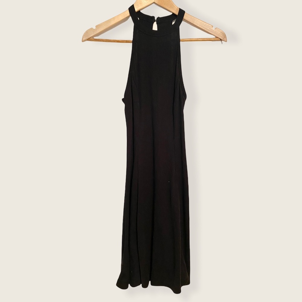 Hollister black ribbed dress